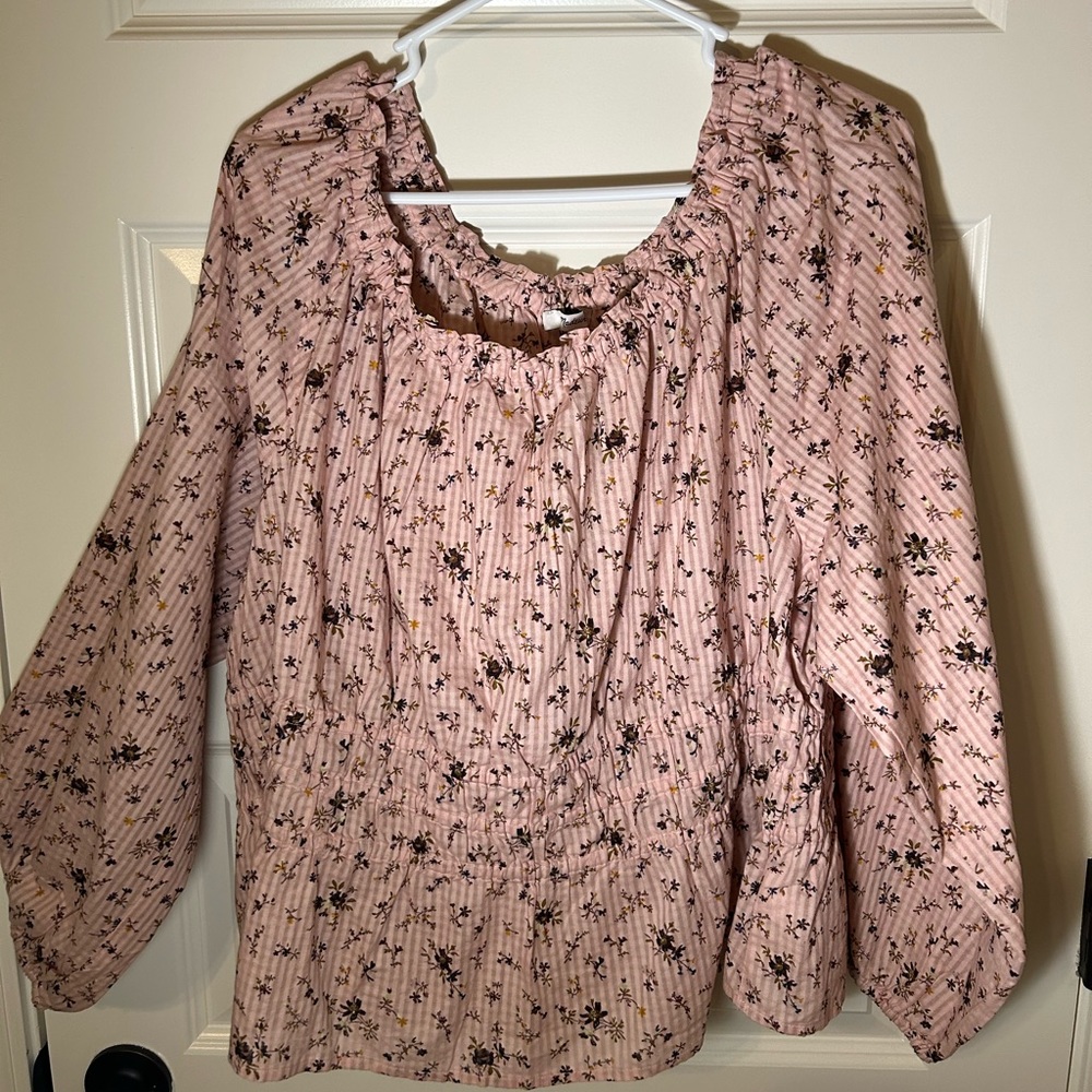 Off the shoulder Madewell top